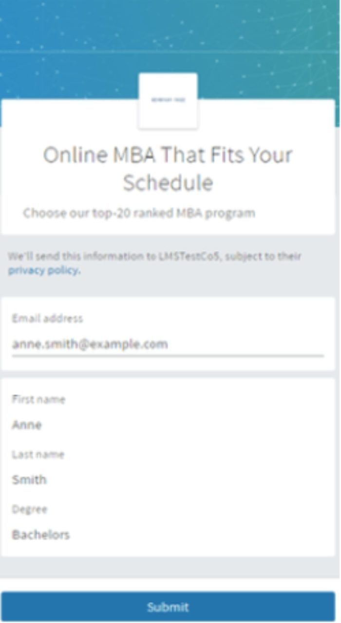 lead gen form linkedin ads